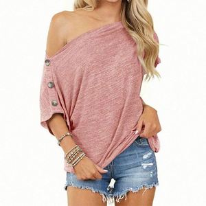Design Ladies Black Off-Shoulder T-<b>Shirt</b> Casual Knitted Sleeveless for Women Breathable Design - Product Image 6