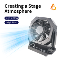 Ventilador Profesional DMX512 para Escenarios con Control Remoto, Viento Fuerte, Ángulo Ajustable, Soplador de Humo para Bodas, Fiestas, DJ, Efectos de Escenario