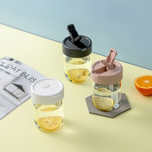 Vaso Minimalista de Tritán con Pajita Creativa de 500ml, Antiderrames, para Niños, Regalo Empresarial, Venta al por Mayor, Marca OK, Logotipo Personalizado - Product Image 2