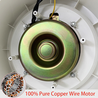 Ventilateur extracteur en ligne à flux mixte pour tente de culture hydroponique, 4 à 6 pouces, faible bruit, haute pression, économie d'énergie, 2 vitesses, en plastique