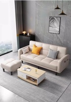 Sofá Seccional Elegante para Sala de Estar, Juego de Muebles de Dos Plazas, Tela Moderna, Sofá Cama de Bajo Precio para Hospital, Escuela y Hogar