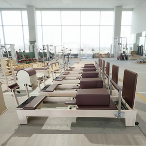 Machine de <span class=keywords><strong>Pilates</strong></span> Reformer en Bois d'Érable Durable et Écologique pour Entraînement du Core, Idéale pour Studios de <span class=keywords><strong>Pilates</strong></span> et Salles de Sport - Modèle E-MA03 - Product Image 1