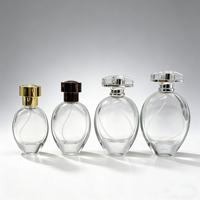 Flacon de parfum ovale haut de gamme personnalisé de 30 ml, 50 ml, 70 ml, 150 ml avec tête de pompe et boîte cadeau personnalisée