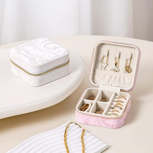 Multicolour Portable Cosmetic Jewellery Set Packaging <b>Boxes</b> Organizer Travel <b>Jewelry</b> Box - Product Image 4
