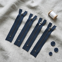 YYX Personnalisé Haute Qualité # Fermeture éclair en laiton métallique à extrémité fermée 4 YG pour jeans