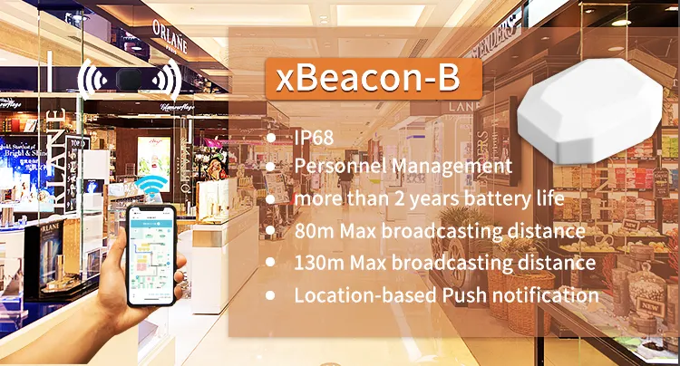 IBeacon bluetooth BLE 5.x série nordique nRF52 pour la localisation et l'information push