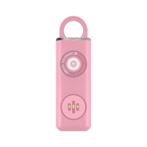 อุปกรณ์เตือนภัยส่วนบุคคล ODM/OEM 130dB พร้อมระบบ SOS โทรออกและระบุตำแหน่ง GPS ไฟฉายกระพริบ ชาร์จซ้ำได้ พวงกุญแจป้องกันตัวสำหรับผู้หญิง - Product Image 1