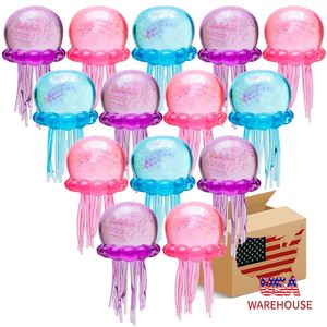 Juguete de Medusas para Apretar en la Playa, Juguete de TPR para Exteriores, Pelotas Antiestrés Simuladas, Juguete Sensorial para Aliviar el Estrés, Cubo para Niños, 60 Piezas - Product Image 2