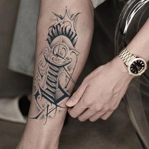 น้ำยาสมุนไพรติดทนนาน 7-15 วัน ลายสักชั่วคราวกึ่งถาวร สำหรับตกแต่งกระดูกไหปลาร้า แขน ร่างกาย <span class=keywords><strong>สวย</strong></span>งามสมจริง กันน้ำ พร้อมสติกเกอร์ลายสัก - Product Image 1