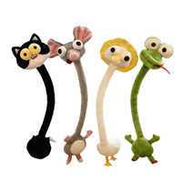 Porte-clés pendentif animal à long cou super mignon et amusant, jouet en peluche avec rembourrage en coton PP, taille 40 cm, cadeau d'anniversaire, poupée décorative pour tous les âges
