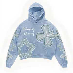 Sudaderas Unisex de Alta Calidad, Personalizadas, 100% Algodón, Estilo Vintage, con Estampado de Esqueleto, Lavado Ácido, Bordadas - Product Image 4