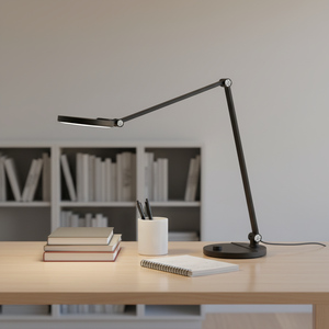 Lampe de <span class=keywords><strong>bureau</strong></span> LED contemporaine et simple, protection oculaire, commande tactile, éclairage de lecture AC, rotation, gradation CCT progressive, pour bureaux et salles <span class=keywords><strong>d</strong></span>'étude - Product Image 1