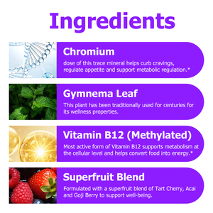 OEM Private Label Manage Appetite Gummies with Gymnema Reduces Cravings Supports Metabolism Lean Body Mass OEM Appetite Gummies - Product Image 3