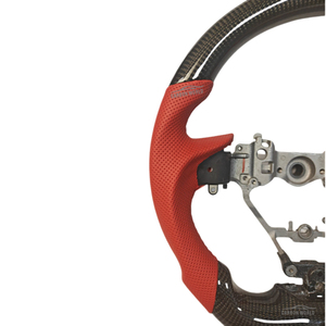 Volant de direction en fibre de carbone personnalisé adapté aux voitures Lexus IS 300 350 <span class=keywords><strong>500</strong></span> ES 200 LX 570 700 GX RX NX LC RC, volant de remplacement - Product Image 3