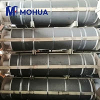 Electrodo de Grafito MoHua UHP de 500 mm, Longitud de 2700 mm, Bajo Coeficiente de Expansión Térmica, Resistencia a la Flexión de 12 Mpa para un EAF Estable