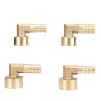Raccord en L de 90 degrés en laiton, filetage femelle 1/2 pouce, raccord de plomberie, adaptateur, joint, embout, 10/12/14/16 mm, barbelé
