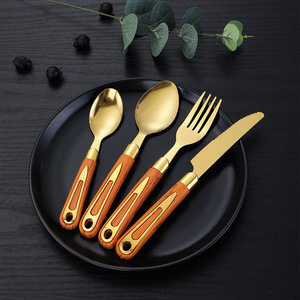 Phong cách cổ điển 4/24 <span class=keywords><strong>Spoon</strong></span> Knife <span class=keywords><strong>Fork</strong></span> giáng sinh curlery <span class=keywords><strong>Set</strong></span> phong cách cổ điển Nhật bản Flatware <span class=keywords><strong>Set</strong></span> thép không gỉ bạc <span class=keywords><strong>Set</strong></span> - Product Image 5