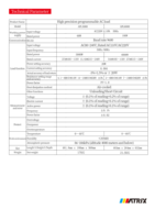 Carga Electrónica Programable de Alta Precisión MATRIX APL6000 6kW 6000VA 220V con Instrumentos de Medición RS232 Metálicos