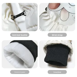 Gants de ski <span class=keywords><strong>pour</strong></span> enfants à doigts entiers de conception mignonne âgés de 2 à 5 ans Gants de sport Mitaines imperméables <span class=keywords><strong>pour</strong></span> enfants <span class=keywords><strong>pour</strong></span> les sports d'extérieur - Product Image 4
