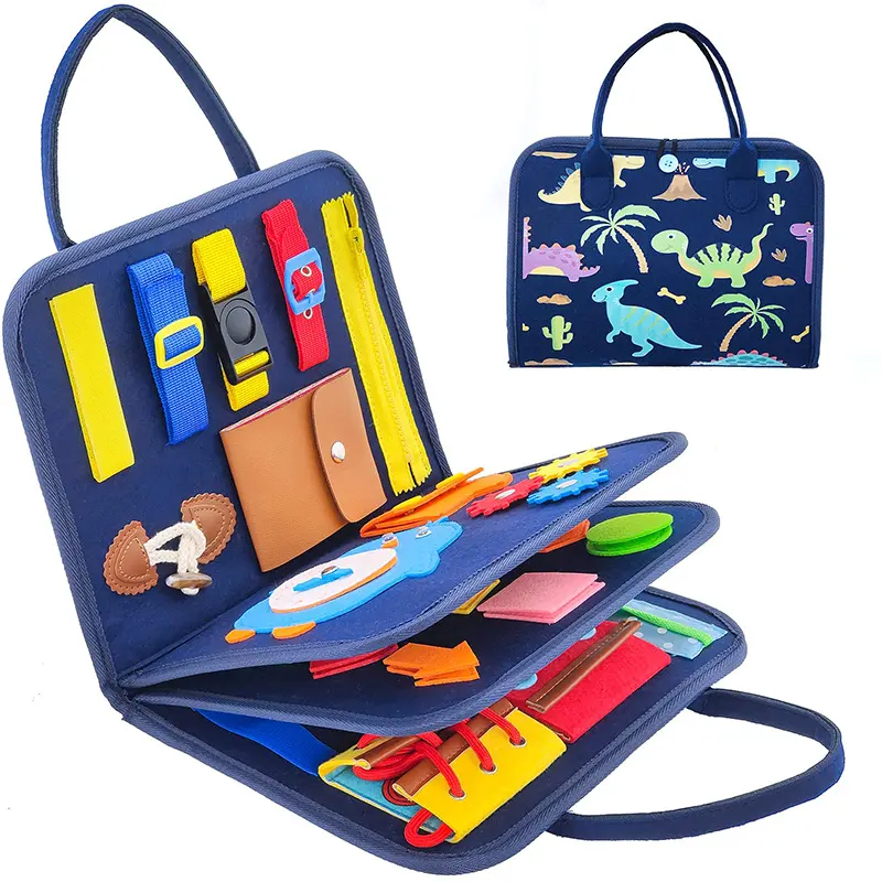 Toddlers Busy Board Bag Design Sensory Autism Toys Montessori Toys Activity Toddlers Board Educational Learning Toys