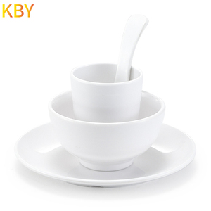 Vente en gros vaisselle blanche incassable <span class=keywords><strong>service</strong></span> <span class=keywords><strong>de</strong></span> vaisselle en mélamine blanche assiettes et plats juego <span class=keywords><strong>de</strong></span> platos para <span class=keywords><strong>casa</strong></span> - Product Image 2