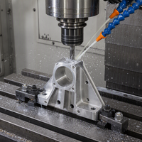 Support de moteur OEM sur mesure en usine, usinage CNC à quatre axes, acier inoxydable/alliage d'aluminium 7075, anodisé rouge