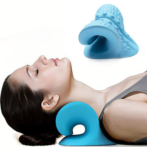 Bantal Peregangan Leher Bentuk C, Magnet, Relaksasi Servikal, Penyelaras Tulang Belakang, Alat Traksi, Pemijat, Bahan EVA, Dapat Dilepas - Product Image 1