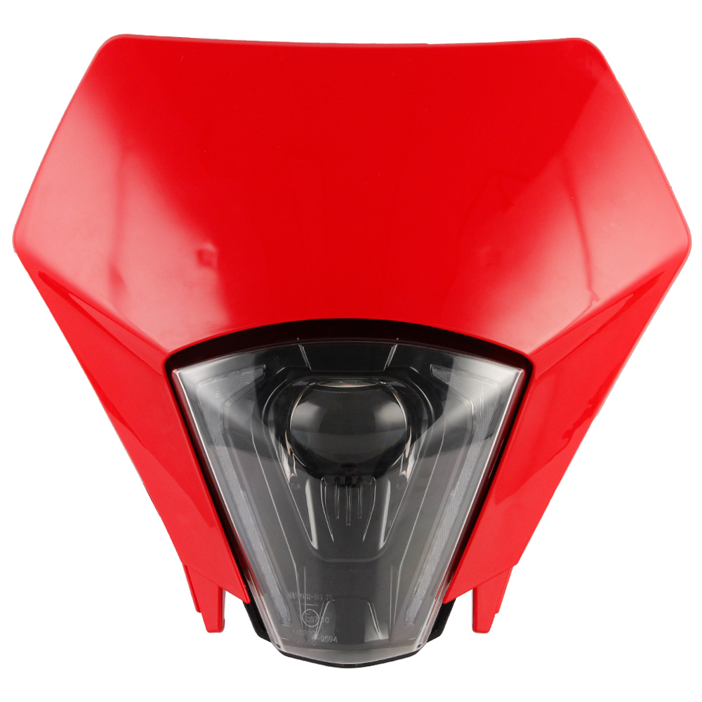 Luz blanca, cubierta roja.