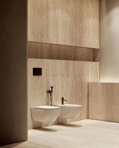 Hiện đại tự nhiên <span class=keywords><strong>travertine</strong></span> đá cẩm thạch ban <span class=keywords><strong>slab</strong></span> màu be Countertop nhà nội thất phòng tắm tường trang trí đá cẩm thạch <span class=keywords><strong>slab</strong></span> - Product Image 6