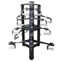2026 Barre de tirage vertical en acier robuste, support rotatif à 360° pour poignées Mag Grip, ensemble de 6 pièces pour machine à câble de salle de sport