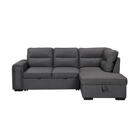 Canapé-lit pliant OEM, design européen, trois places, sectionnel avec rangement, canapé moderne et confortable pour salons et chambres