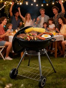 Parrilla Portátil de Carbón para Exteriores, de Hierro Cromado, para Acampar, para 2-3 Personas - Product Image 5