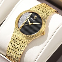 Montre à quartz pour femme avec cadran ciel étoilé - Boîtier et bracelet en alliage, montre analogique étanche pour usage quotidien