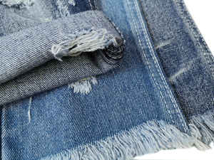1077 غير تمتد القطن الثقيل البوليستر قماش دنيم جينز - Product Image 4