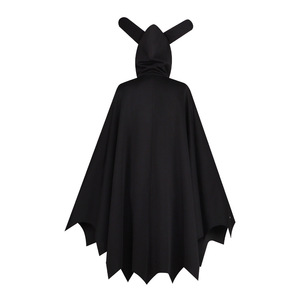 Cape à capuche noire à ailes de chauve-souris, costume de cosplay, tenue de jeu de rôle pour Halloween - Product Image 4