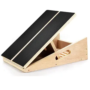 Professional Calf Stretcher Slant Board Adjustable Wooden Slant Board Natural Incline Board And Calf Stretcher