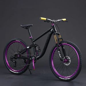 <span class=keywords><strong>Bicicleta</strong></span> de Montaña de 26 Pulgadas, Azul, de Acero al Carbono, 8/9 Velocidades, con Frenos de Disco Hidráulicos, para Adultos - Product Image 2