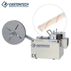 EW-1250 high efficiency fully automatic heat shrinkage / fiber /pvc/ foil /wire/ rope/band/paper cutter tube cutting machine