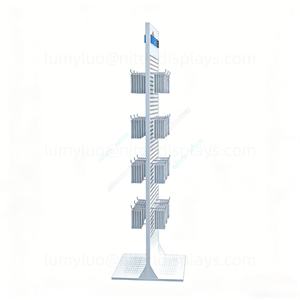 Premium Retail Display Free Standing Metal <b>Pegboard</b> Racks with <b>Hooks</b> Store Fixture for Hanging Mobile Accessories Earrings - Product Image 4