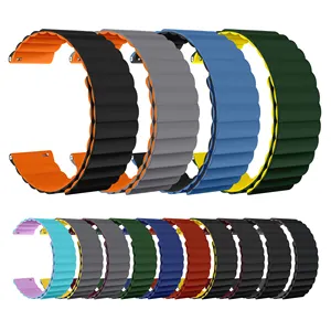 RYB 22mm pulseira de silicone para relógio inteligente Samsung, pulseira para Samsung Galaxy Watch 4 5 6