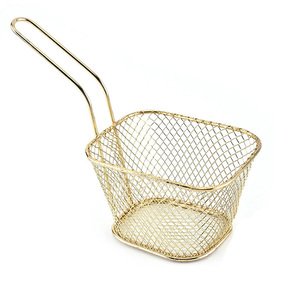 Wholesale Kitchen Wire <b>Mesh</b> Serving Food French Frying <b>Basket</b> Metal Deep Fry with Handle for Pot - Product Image 2
