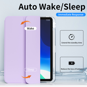 Acrylic PC rõ ràng Trường hợp với có thể tháo rời PU <span class=keywords><strong>Leather</strong></span> bìa cho <span class=keywords><strong>iPad</strong></span> thế hệ thứ 10 10.9-inch(2022)/<span class=keywords><strong>iPad</strong></span> 11th 11 "(A16, 2025) trường hợp - Product Image 3