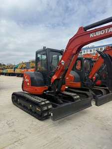Mini-excavatrice sur roues Kubota U55-4 d'occasion, 5 tonnes, modèle 2024, d'origine coréenne, pour travaux de construction, à vendre - Product Image 3