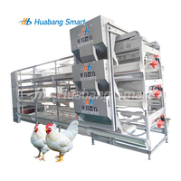 Système de cages à poulets automatiques de type H pour l'élevage avicole à grande échelle avec machine d'alimentation automatique et certifié ISO CE