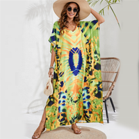 Genoeg Stocklot 2024 Nieuwe Zomer Bikini Cover Up Korte Mouwen Strandpareo Jurken Met 38 Bedrukte Patronen