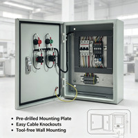 Boîtier de raccordement equipotentiel étanche IP55 en acier inoxydable 304, boîte de connexion à la terre avec verrouillage mécanique 630A 220V pour alimentation extérieure