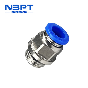 Nbpt POC-R nhựa phụ kiện khí nén vòng bên trong hình lục giác lỗ nam thẳng nối nhanh chóng một cảm ứng phụ kiện ống - Product Image 3