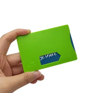 Porta carta di credito Anti-lettura ABS RFID personalizzato che blocca custodia in plastica rigida
