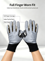 Gants de cyclisme, randonnée, escalade et gym HAIYI, nouveaux, respirants, en nylon, protection UV complète, antidérapants, camouflage, ajustables au poignet.