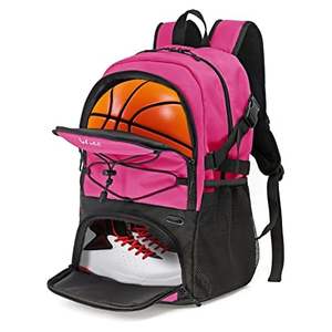 Sac à dos de basketball gratuit, grand sac de sport avec compartiment séparé pour ballon et chaussures, idéal pour le basketball, le football - Product Image 3